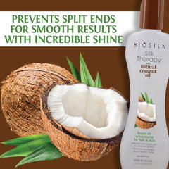BioSilk Silk Therapy shine on ends showcases radiant, healthy-looking strands.