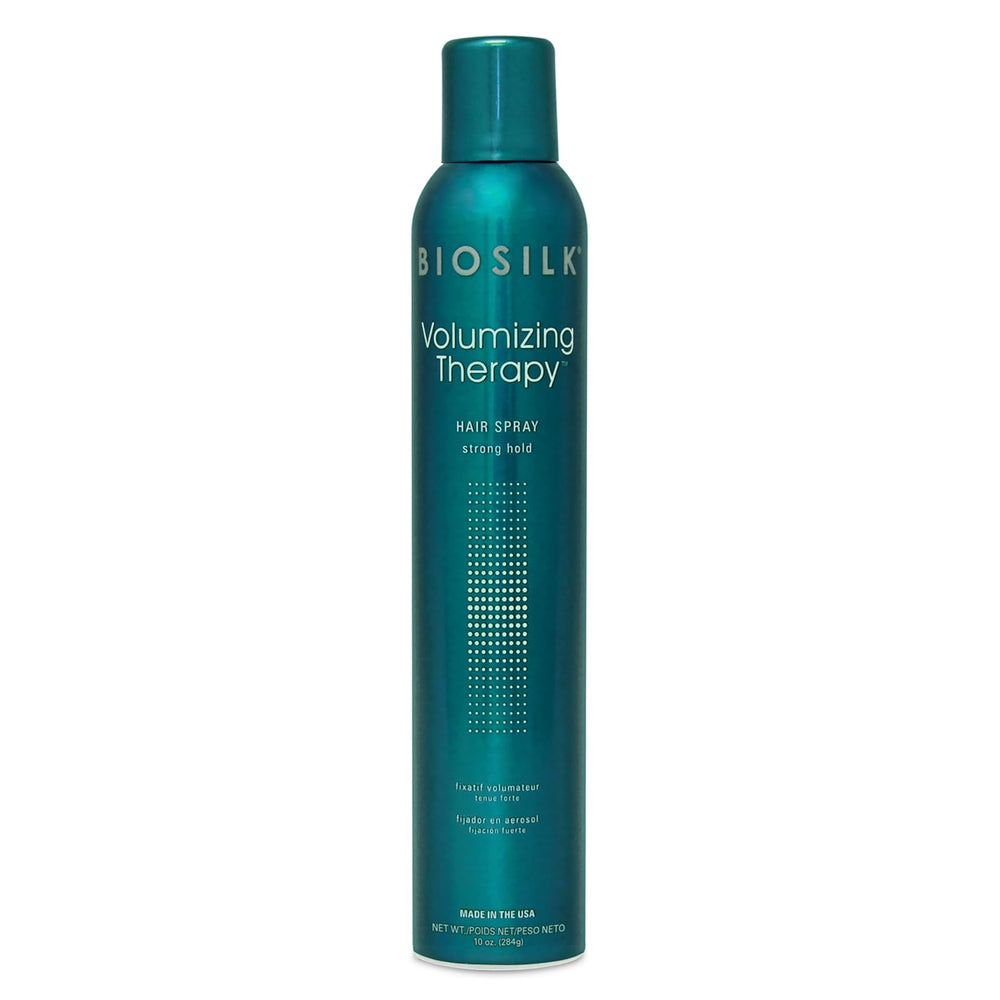 BioSilk Volumizing Therapy strong hold hairspray pump for lasting lift