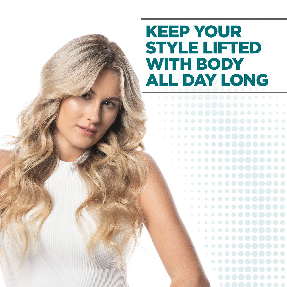 BioSilk Volumizing Therapy hairspray providing UV protection during sun exposure