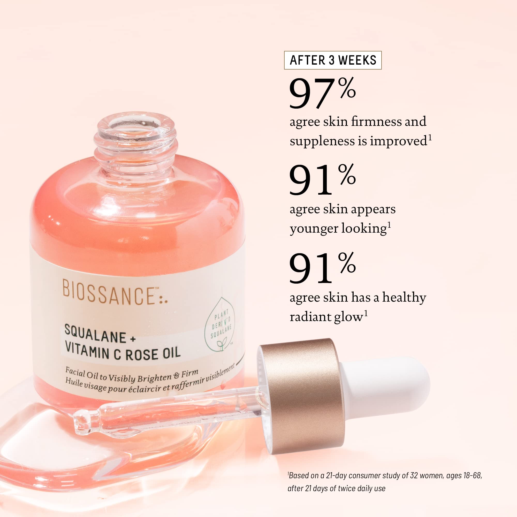 BIOSSANCE Chios crystal oil essence emphasizes firming feel.