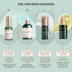 BIOSSANCE night routine step illustration demonstrates 2-3 pumps for nightly exfoliation.