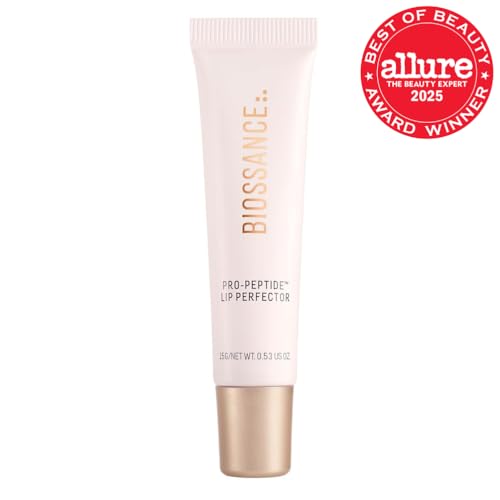BIOSSANCE Pro-Peptide Lip Perfector plump lips close-up
