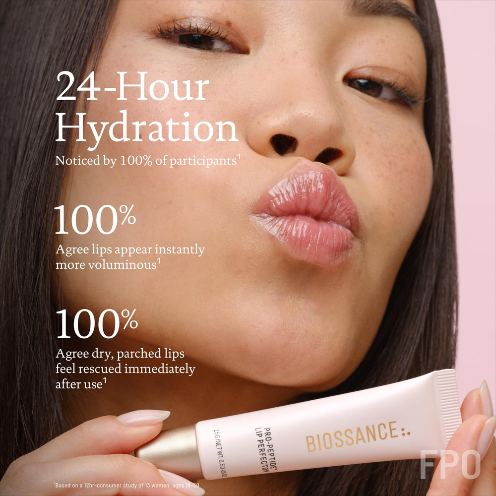 BIOSSANCE Lip Perfector vanilla scent enhances daily ritual