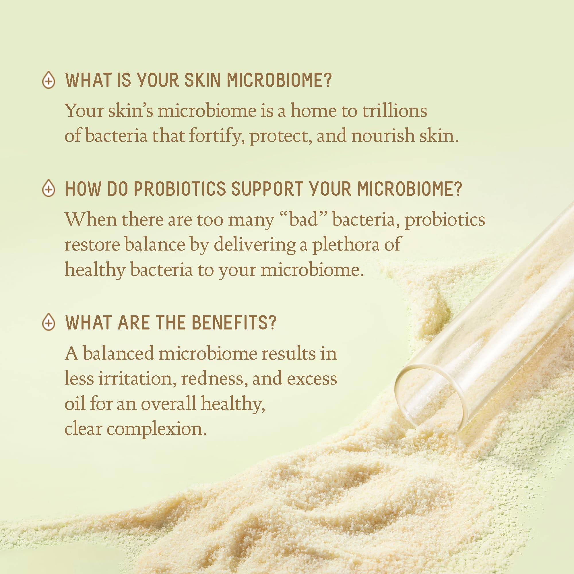 Texture swirl of Biossance probiotic gel moisturizer demonstrates lightweight, non-greasy hydration.
