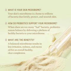 Texture swirl of Biossance probiotic gel moisturizer demonstrates lightweight, non-greasy hydration.