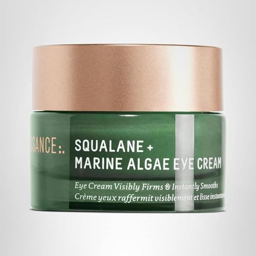 BIOSSANCE under-eye makeup prep image shows smooth base for makeup