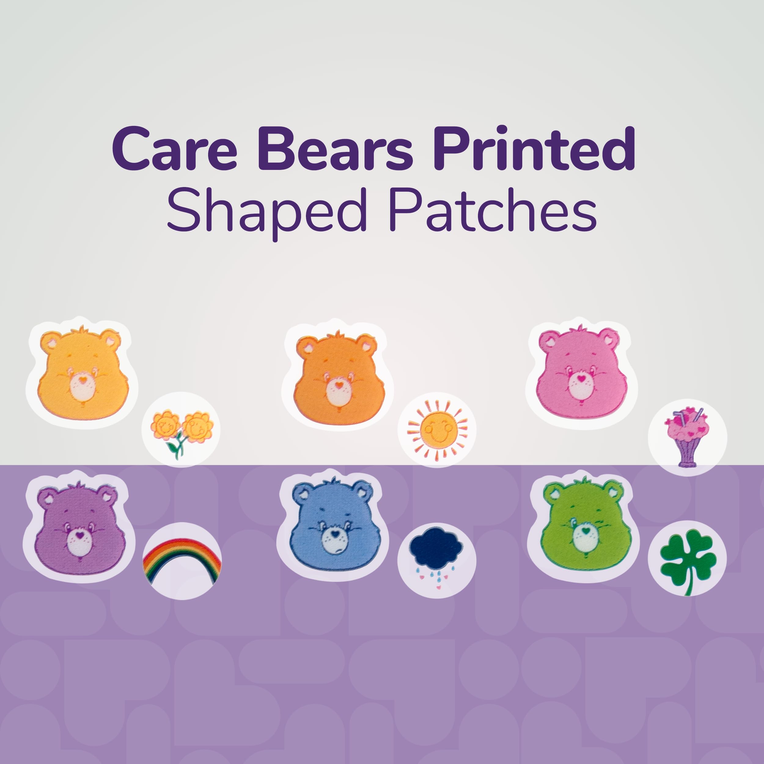 BioSwiss Care Bears patch on skin demonstrates gentle, skin-friendly use