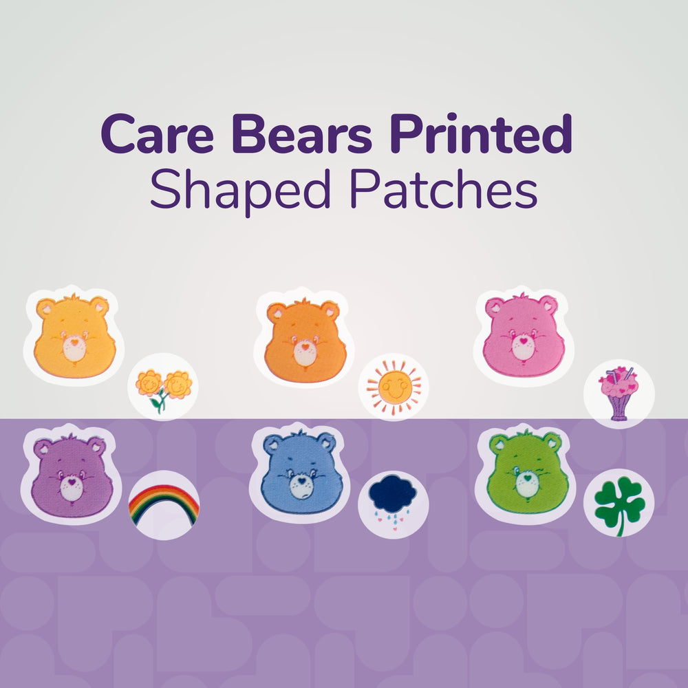 BioSwiss Care Bears patch on skin demonstrates gentle, skin-friendly use