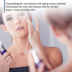 BioTrust Ageless Glow being applied to face for quick absorption