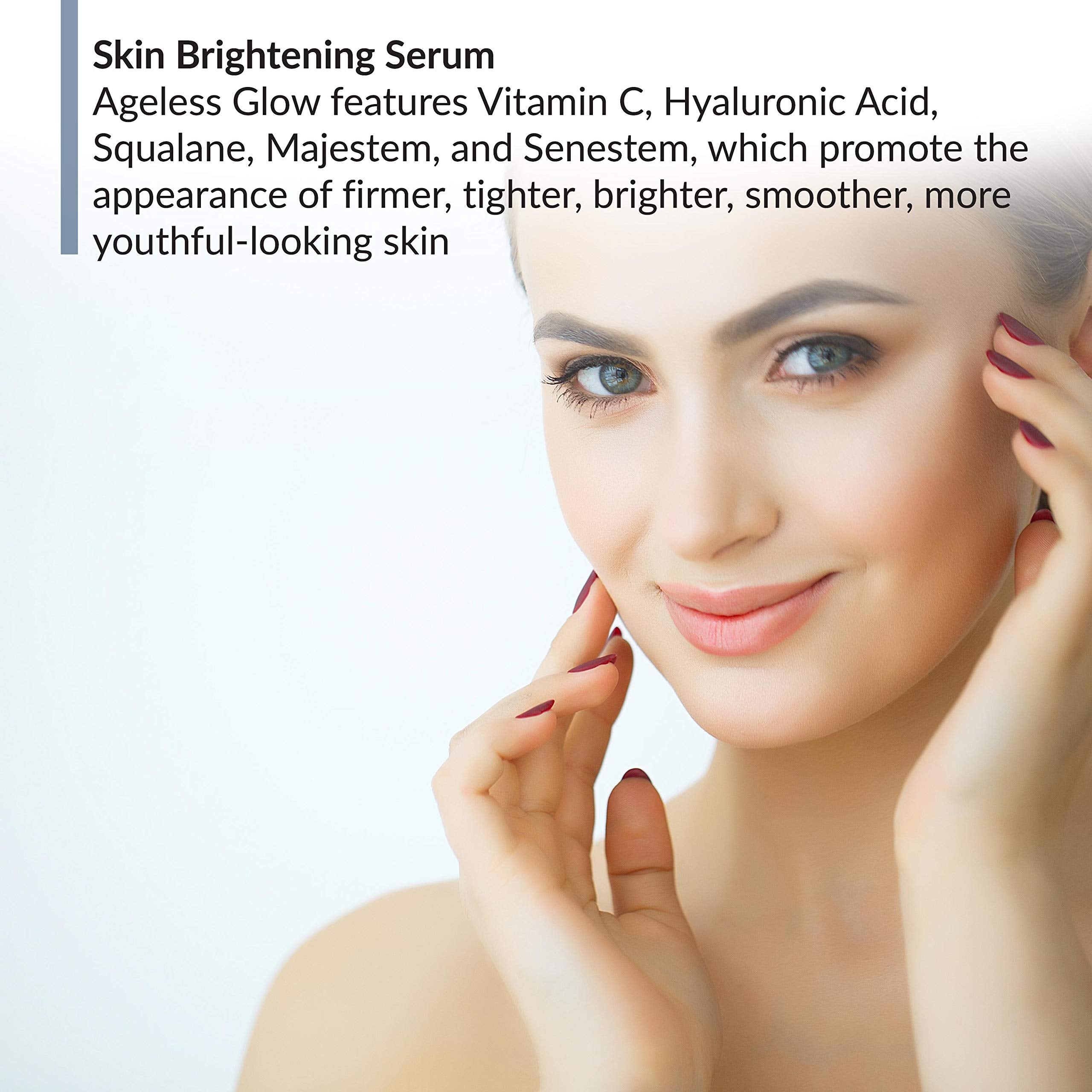 BioTrust Ageless Glow swatch on skin shows hydrated, plump feel