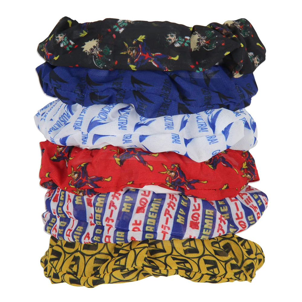 Bioworld My Hero All Might scrunchie supports versatile styling during workouts