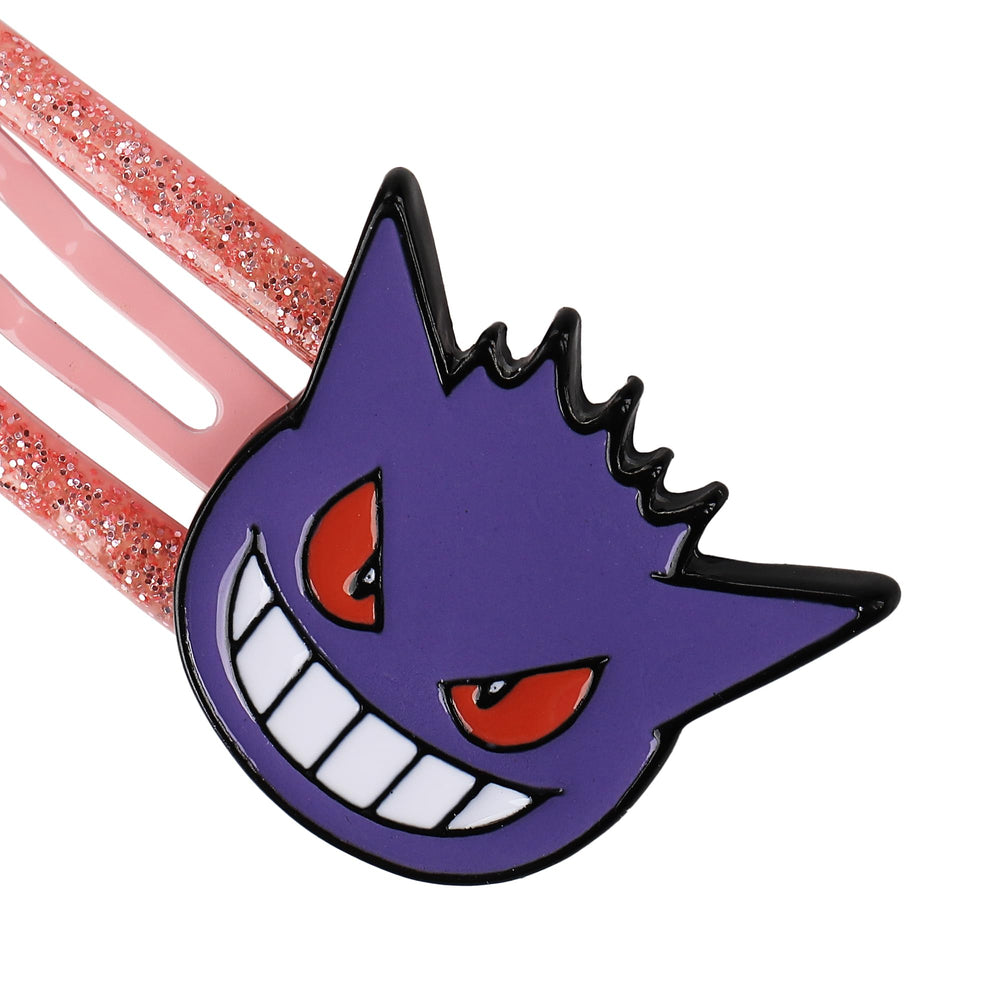 Bioworld Pokémon Gengar head clip with bold silhouette for edgy outfits.