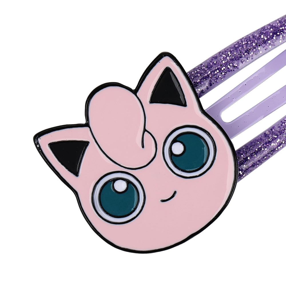 Bioworld Pokémon glitter-detail clips highlight durable metal construction and shine.