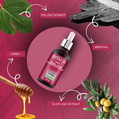 BIOXCIN biotin-keratin hair treatment application bottle demonstrates smoother, stronger strands.