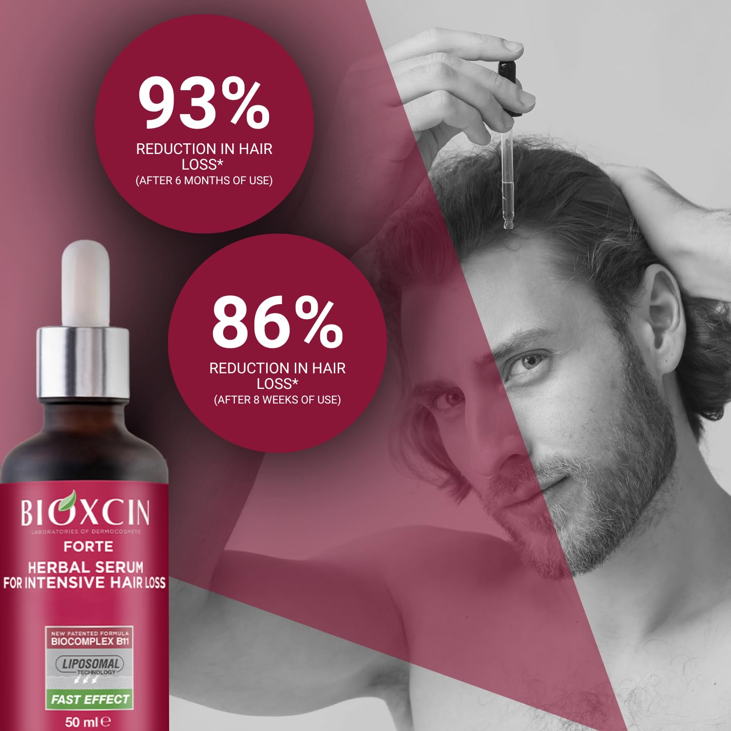 BIOXCIN dermatologically tested seal closeup signals safe daily use.