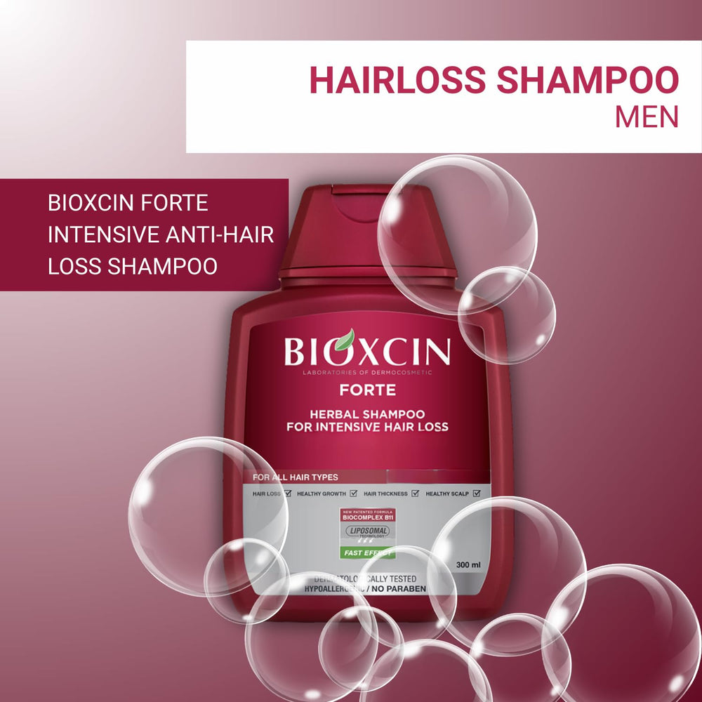 BIOXCIN hair loss shampoo soft foaming lather highlights gentle cleansing
