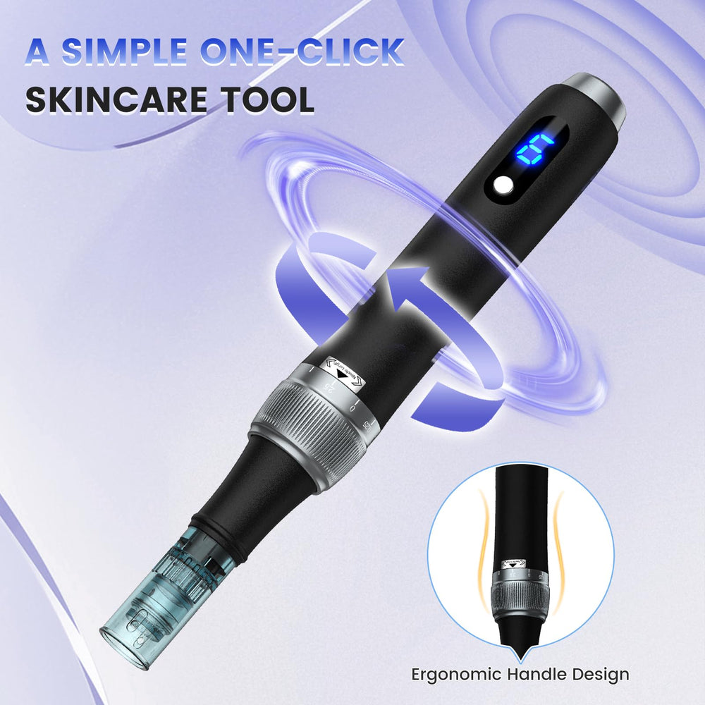 Bird Here Derma Roller on the face demonstrates versatile at-home beauty tool.