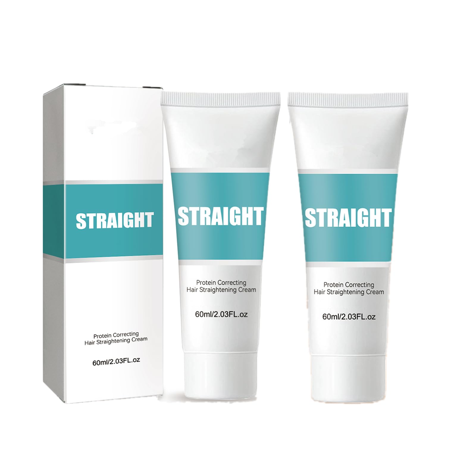 Biuhorey protein hair straightening cream bottle for quick, easy straightening.