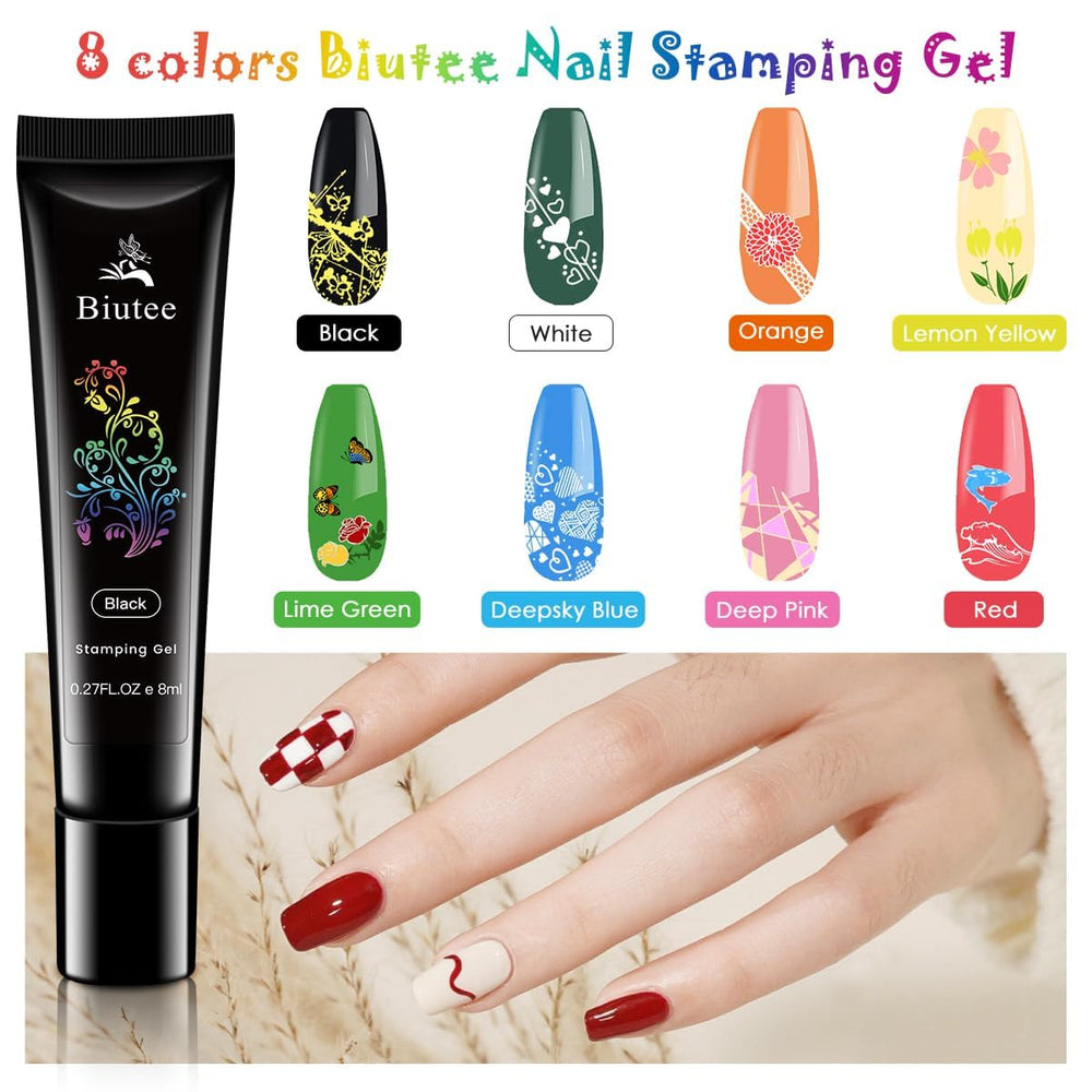 Biutee stamping kit plates variety patterns for easy daily design options.