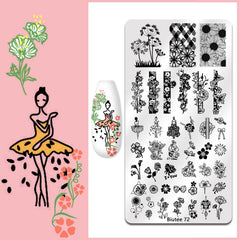 Biutee Nail Stamping Plates Animal Pattern offers playful designs for creativity.