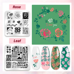 Biutee nail stamping plates collection highlights animal and flower designs for versatile nail art