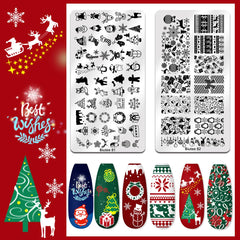 Biutee Nail Stamping Plates Leaves Pattern offers elegant leaf designs.