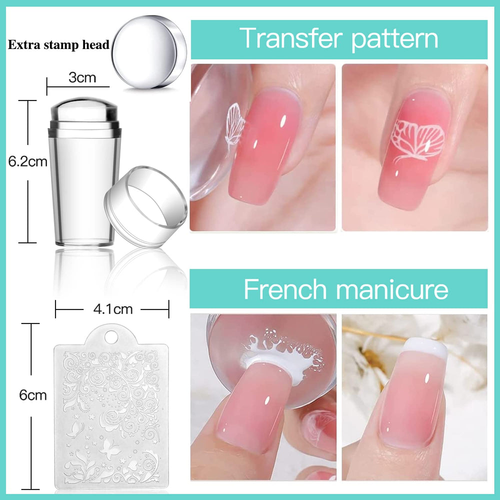 Biutee nail stamping scraper helps fast, clean pattern transfer.