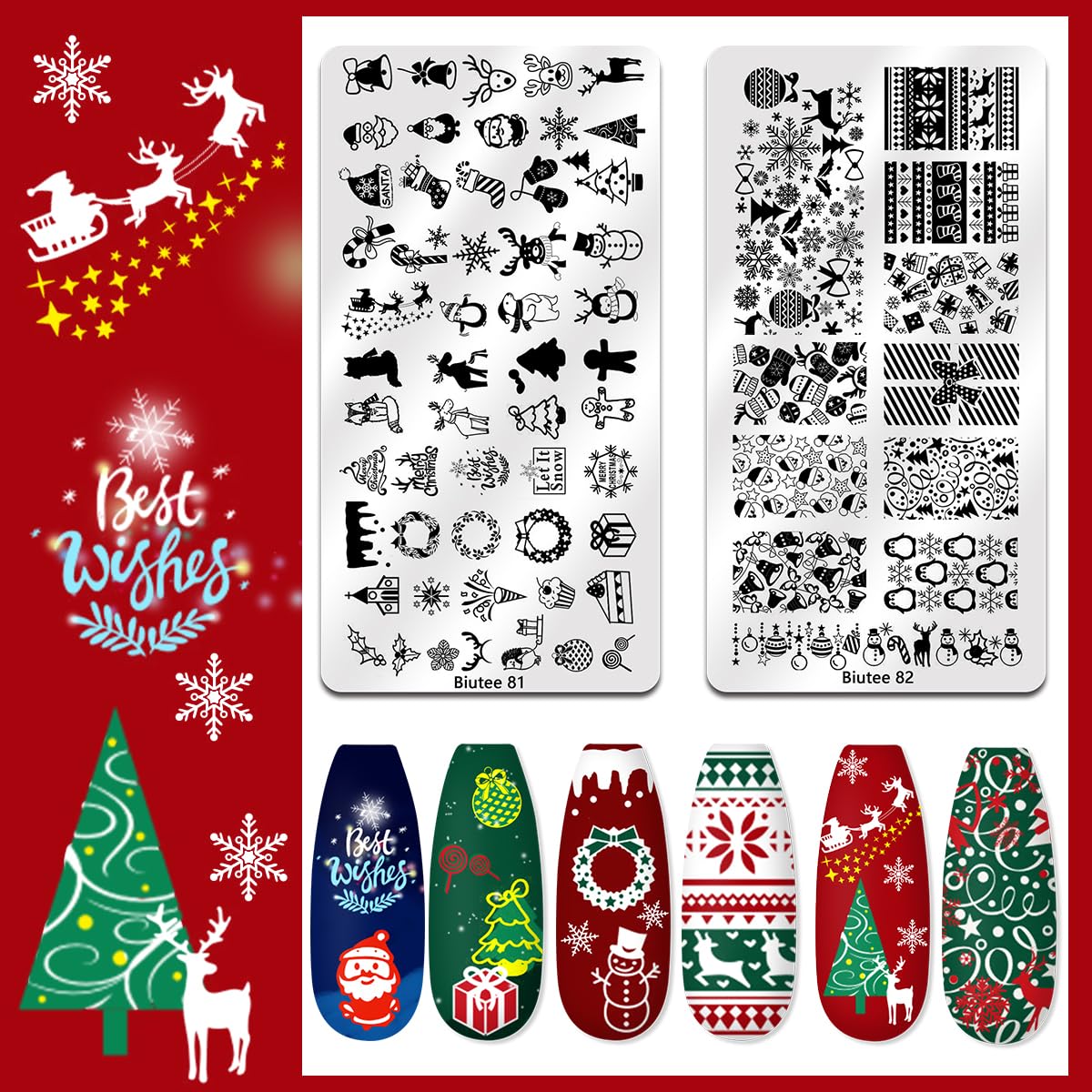 Biutee Nail Stamping Scraper cleanly removes excess gel for crisp prints.