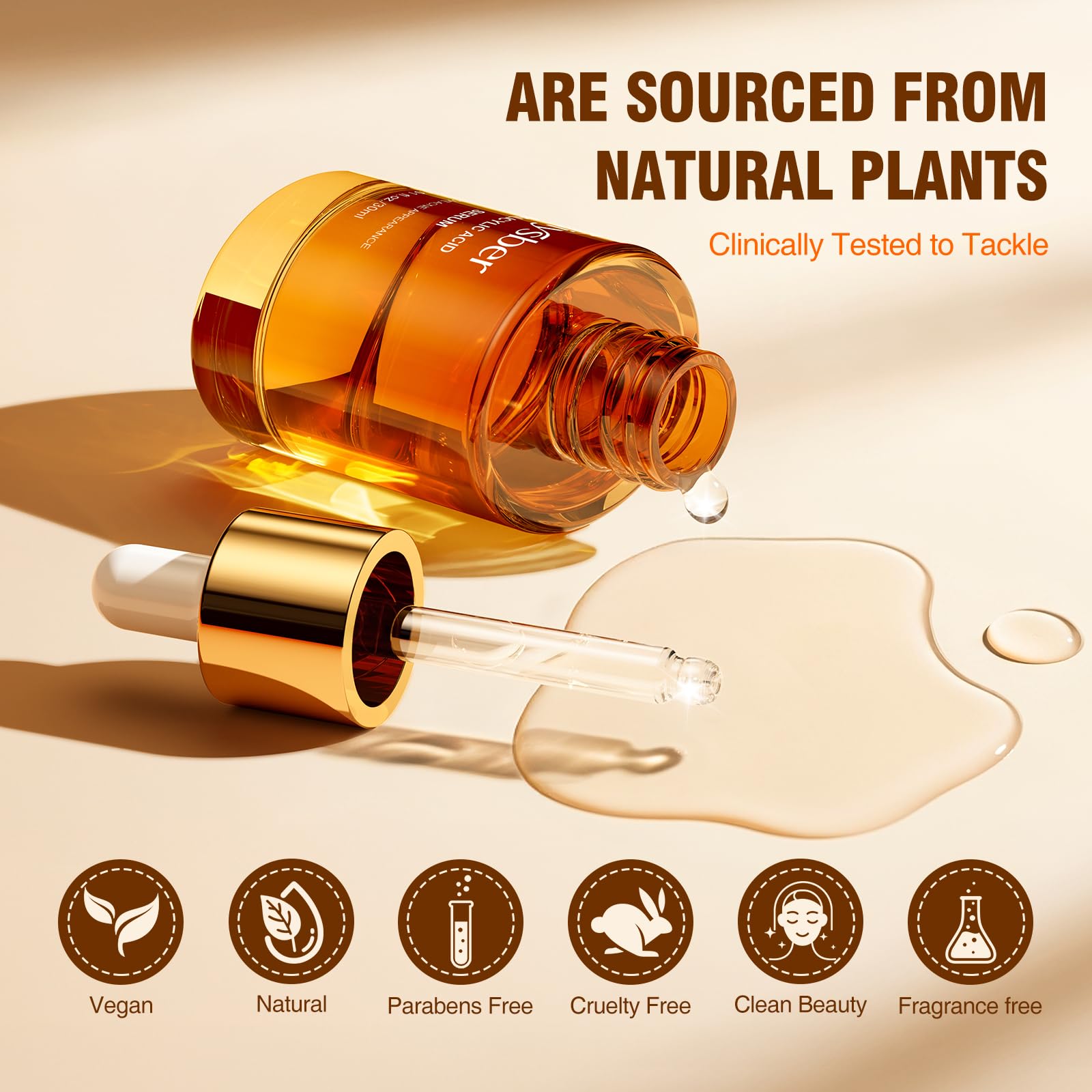 BIYSBER serum with Chrysanthellum indicum extract image signals antioxidant support.
