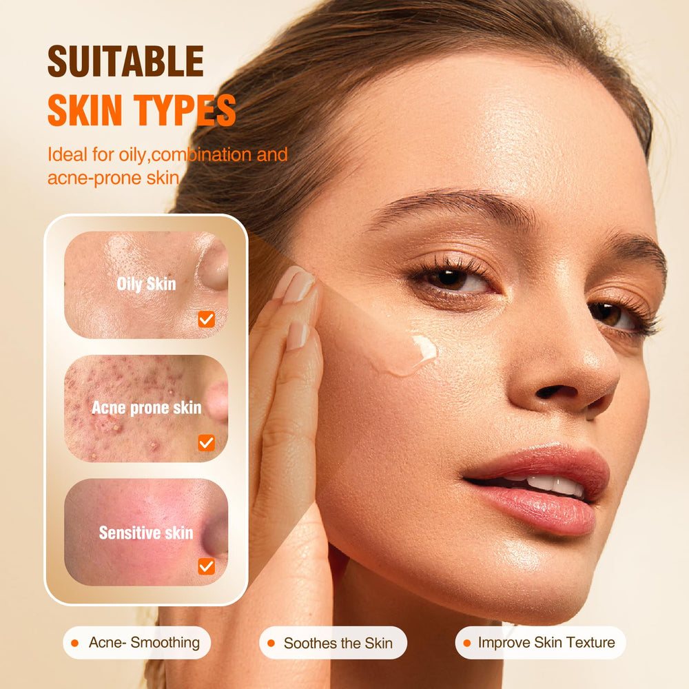 BIYSBER Salicylic Acid 2% Serum texture swirl highlights smoother skin texture.