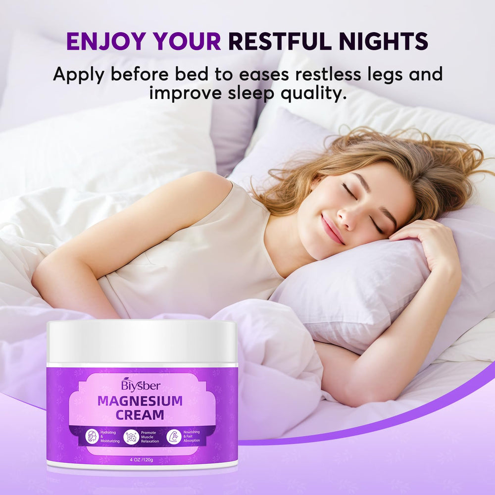 BIYSBER magnesium lotion lavender drops highlight calming scent for unwind routine