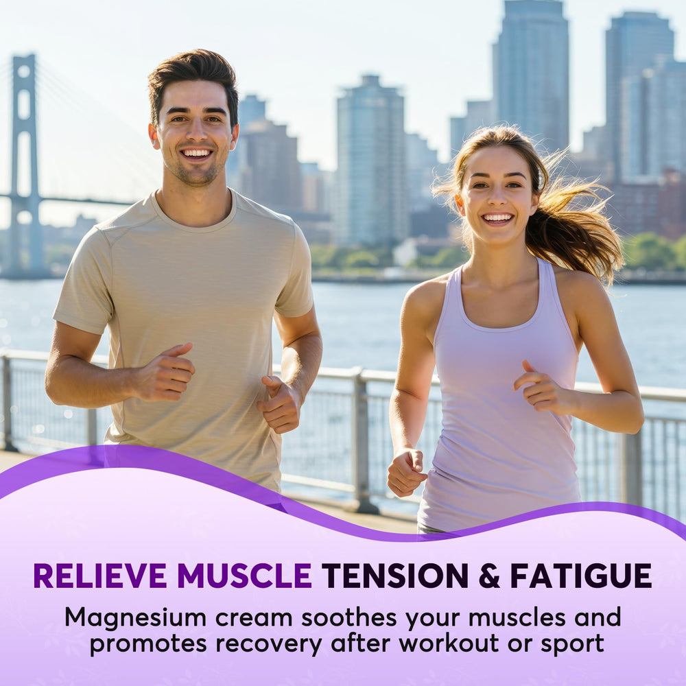 BIYSBER magnesium lotion night time scene conveys relaxation before bed