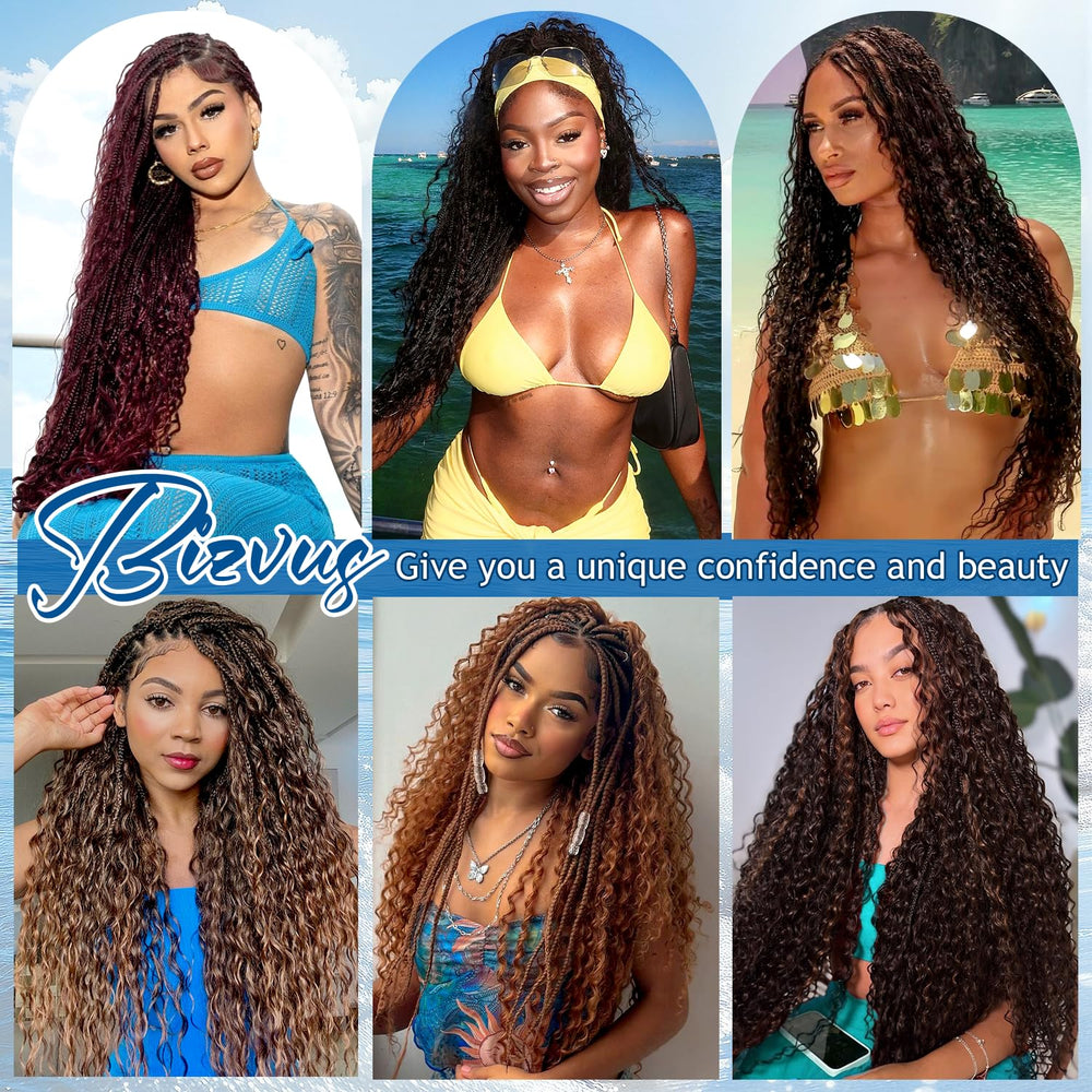BIZVUS natural color 16inch braiding hair ideal for customization