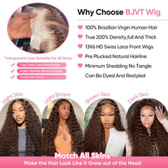 BJVT 13x6 HD lace frontal wig seamless parting look