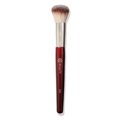 BK Beauty 106 Round Foundation Brush dense-dome closeup enables streak-free foundation.