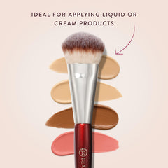 BK Beauty 109 mini contoured brush bronzer-blend creates seamless warmth with minimal product