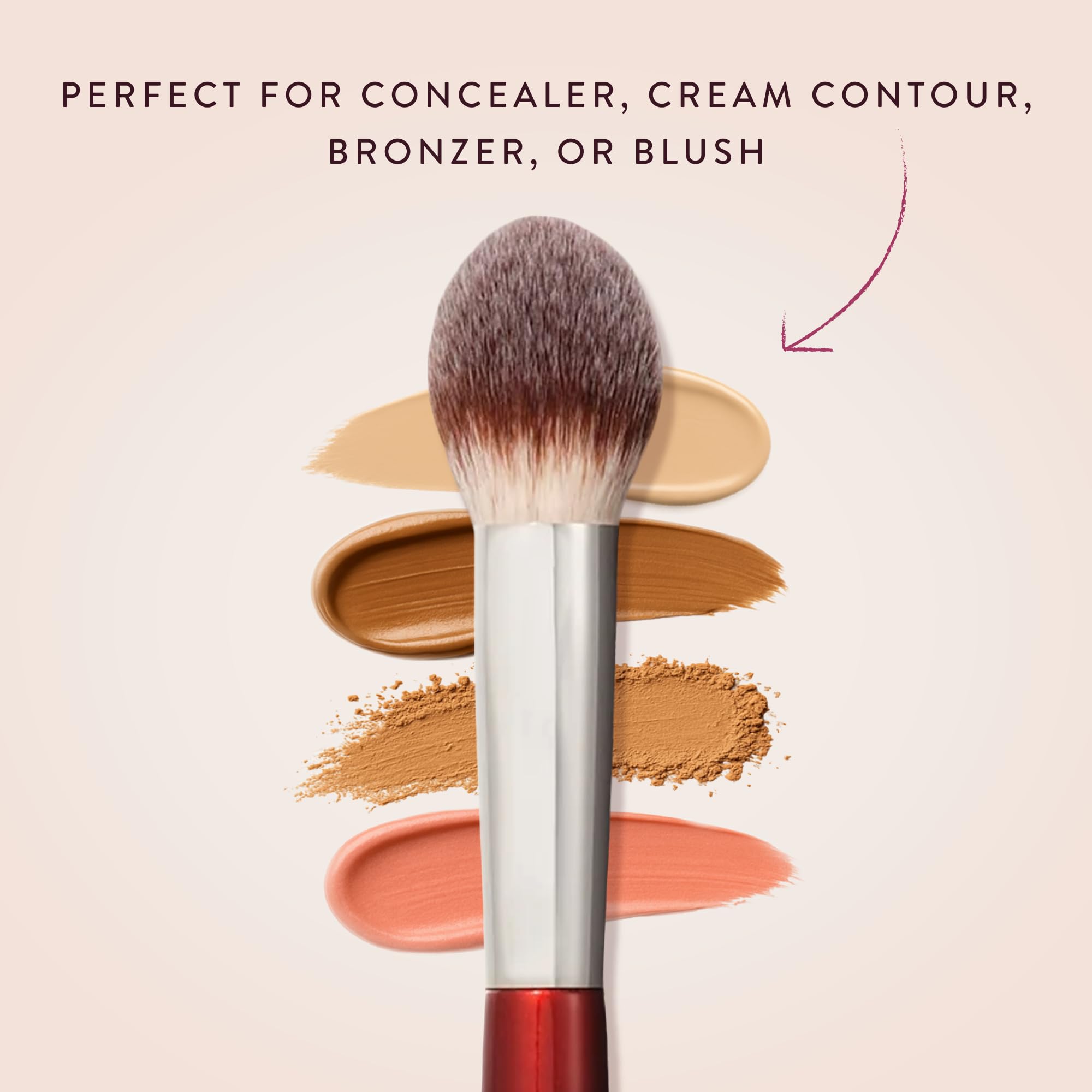 BK Beauty 110 large concealer brush inner corner precision application