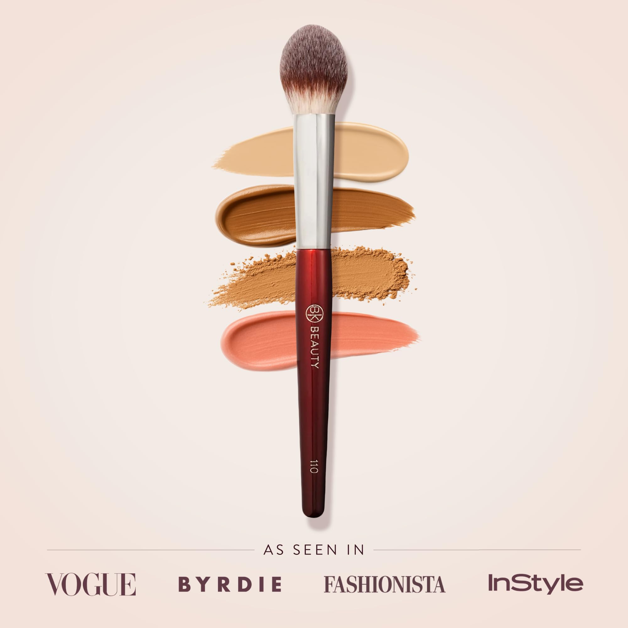 BK Beauty 110 large concealer brush multi tasking eye primer contour or powder