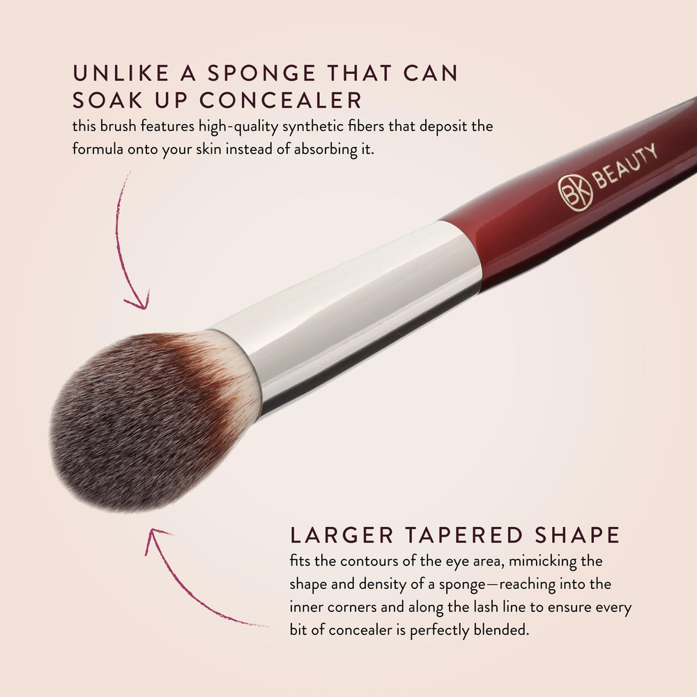 BK Beauty 110 large concealer brush no product absorption for efficient makeup