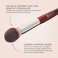 BK Beauty 110 large concealer brush no product absorption for efficient makeup