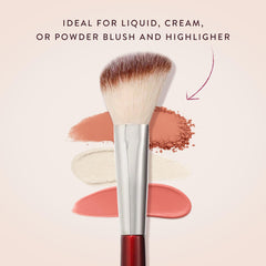 BK Beauty 112 brush angled tip enables precise cheekbone sweep