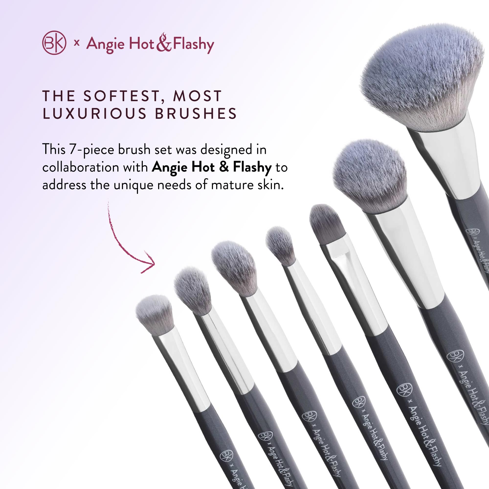 BK Beauty Angie Hot & Flashy 7PC A504 detailer enables precise liner-like application.