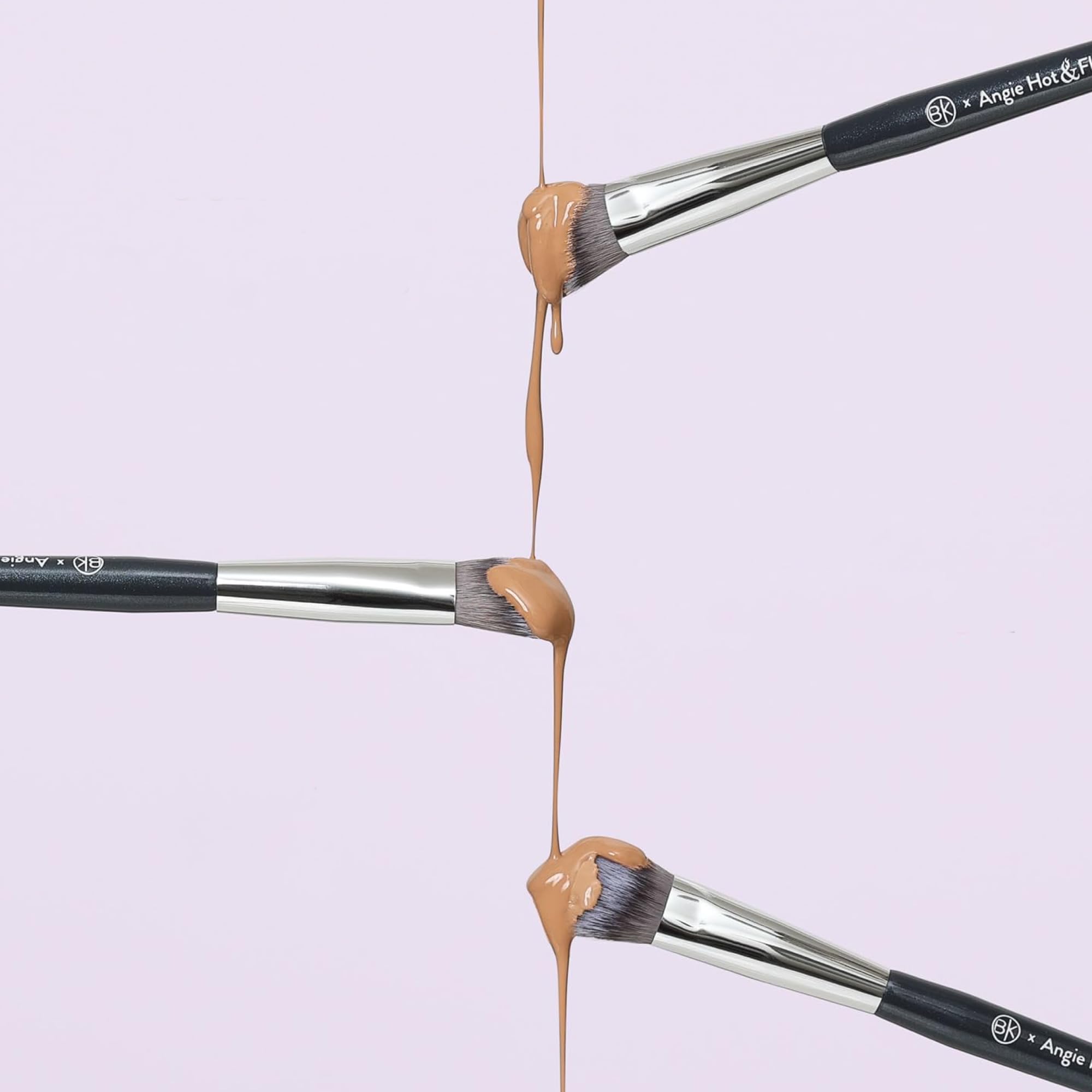 BK Beauty cruelty-free bristles highlight ethical beauty and easy cleaning.