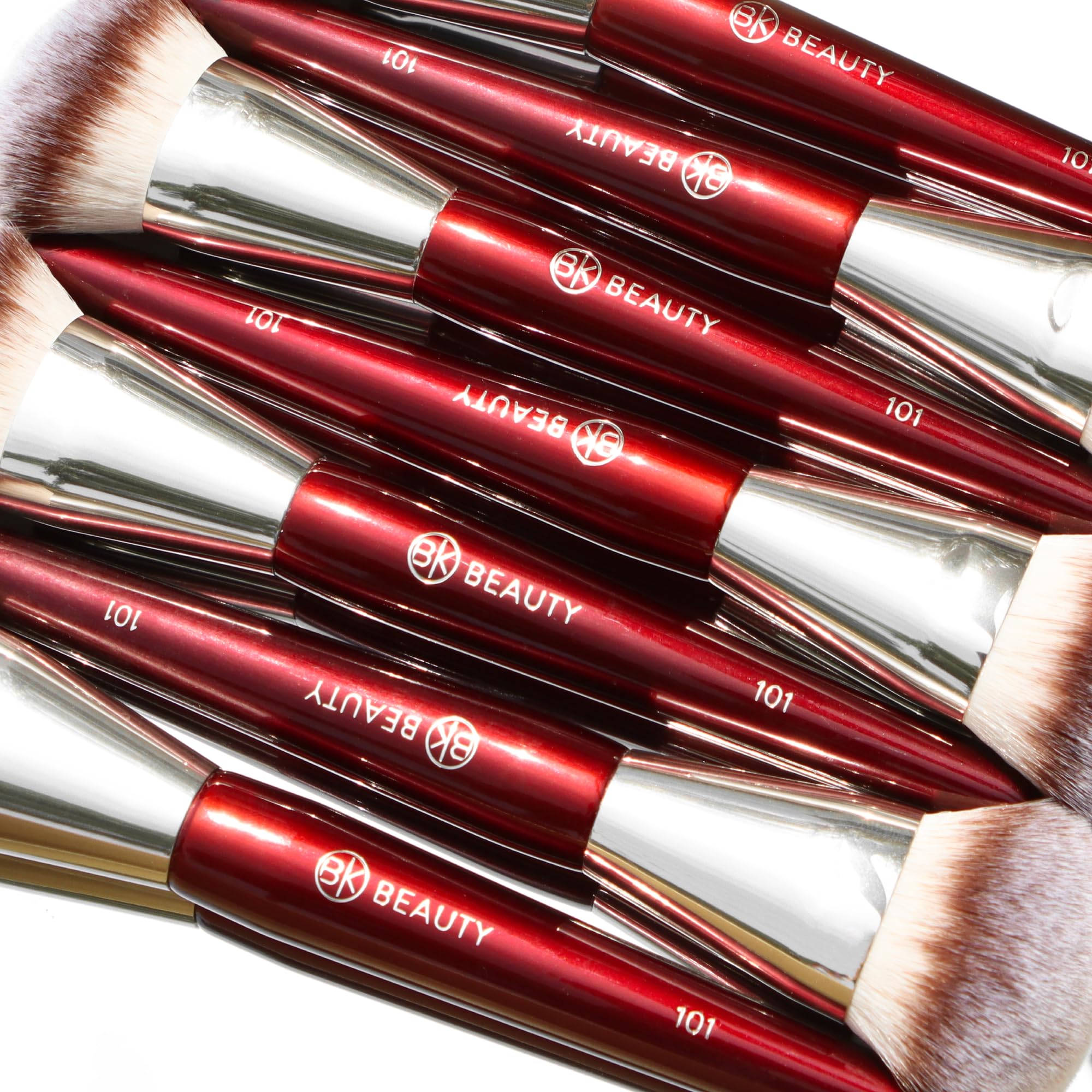 BK Beauty Contoured Foundation Brush durable construction minimizes shedding