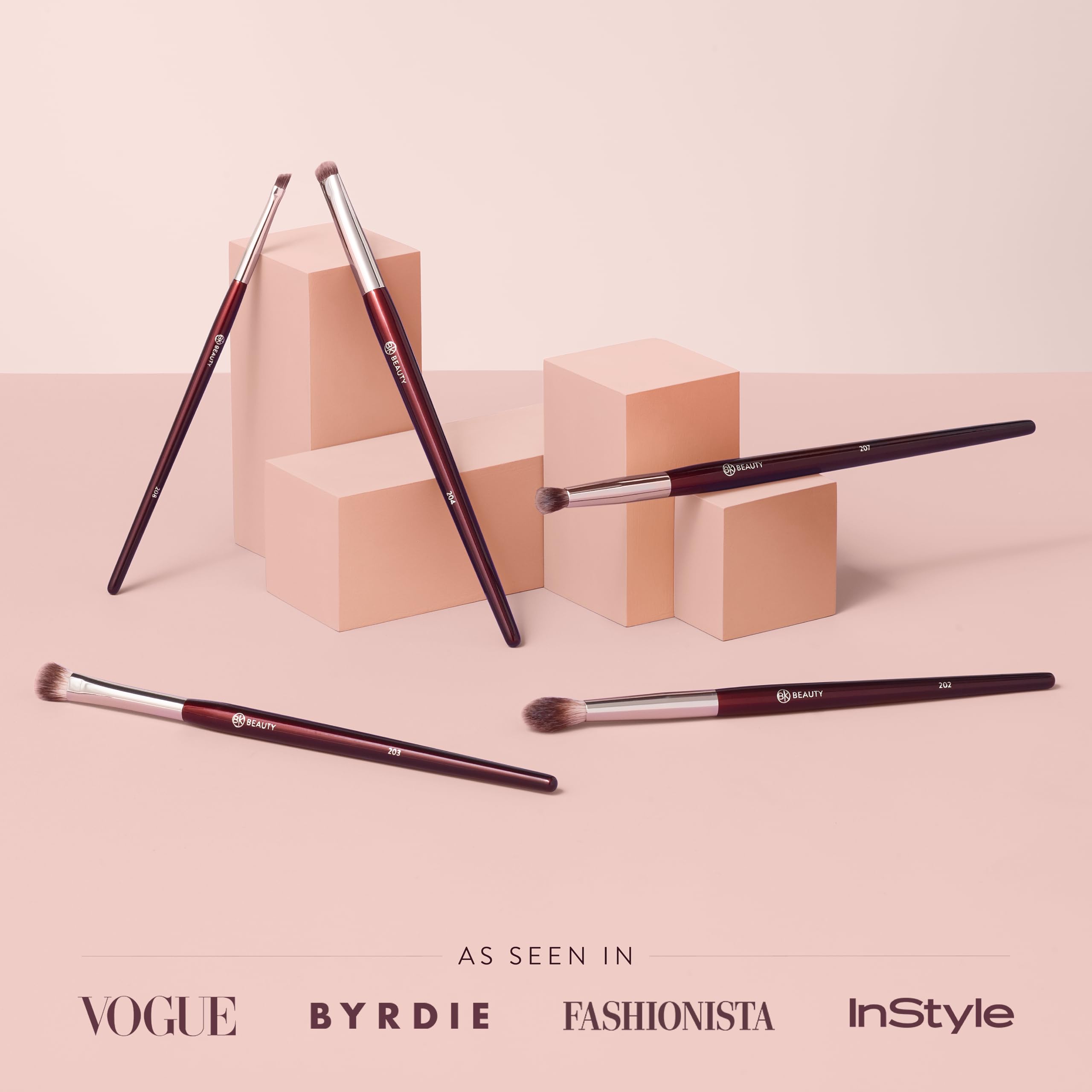 BK Beauty Defined Crease brush focusing on outer corner shading and crease depth