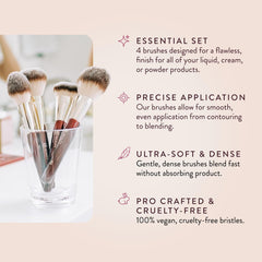 BK BEAUTY Essentials 103 Bronzer brush applies bronzer evenly for a soft glow