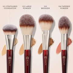 BK BEAUTY Essentials 104 Tapered Powder brush for precise blush, bronzer, or setting