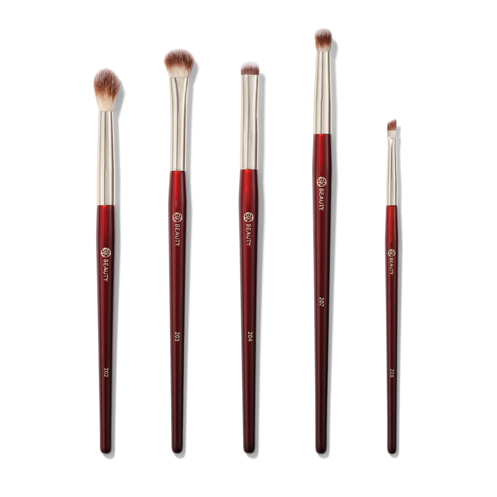 BK Beauty 5pc hooded eyes brush set for precise blending and definition