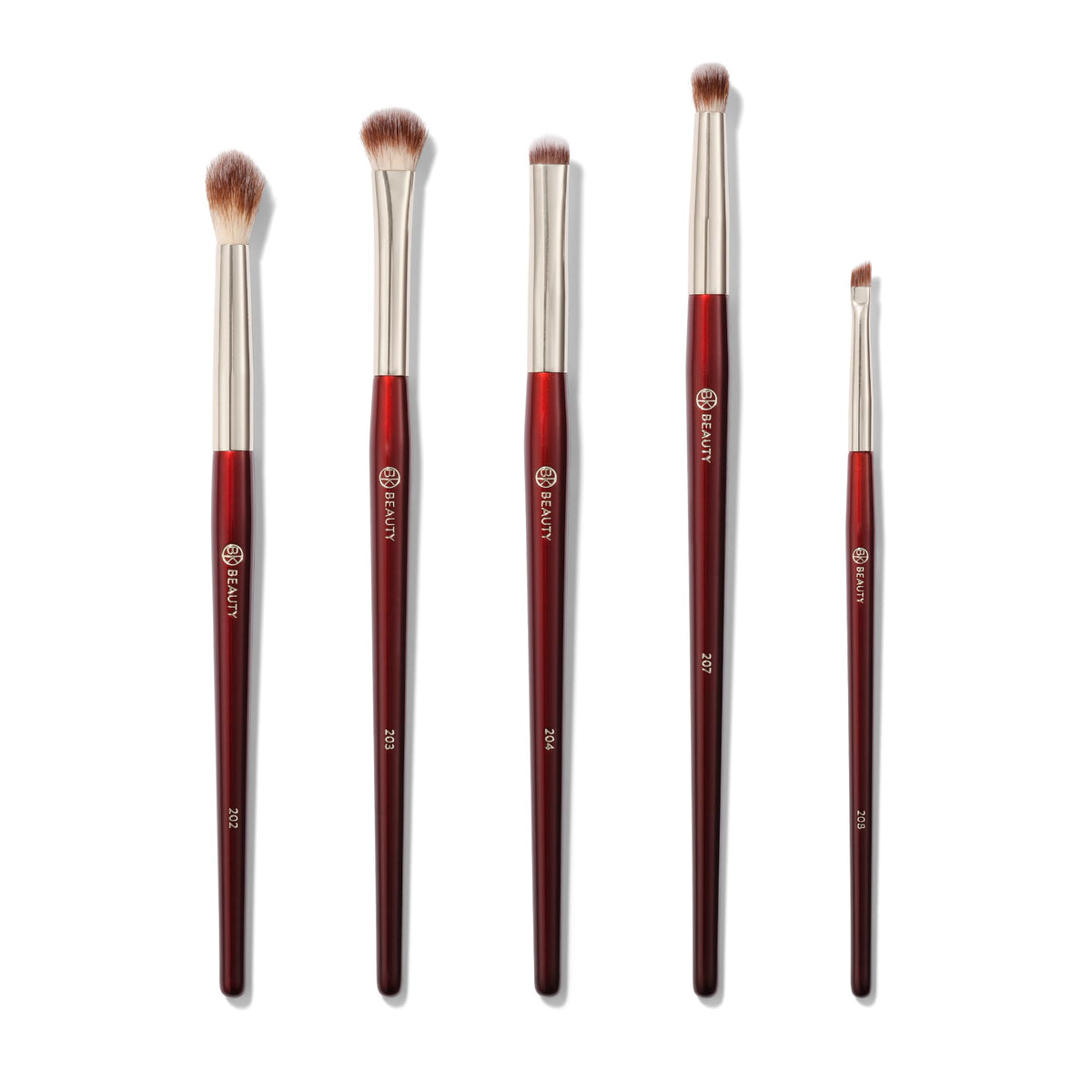 BK Beauty 5pc hooded eyes brush set for precise blending and definition