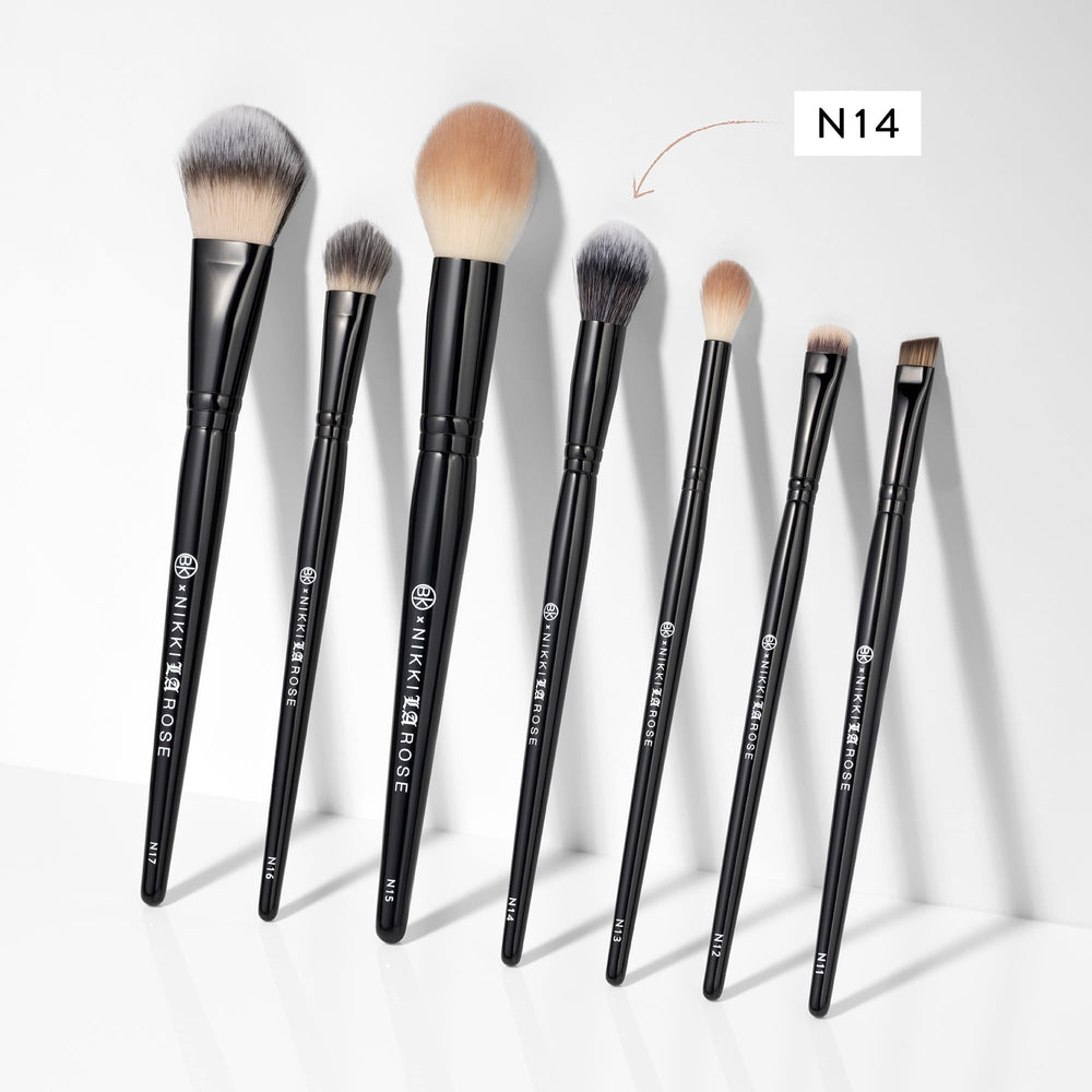 BK BEAUTY Nikki La Rose N14 concealer blending on small areas for clean finish
